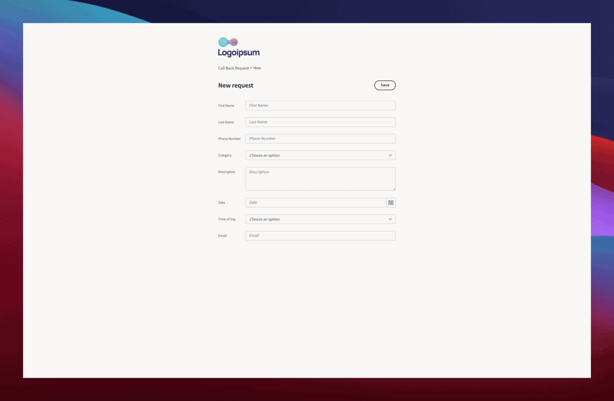 Types of workflow example 3