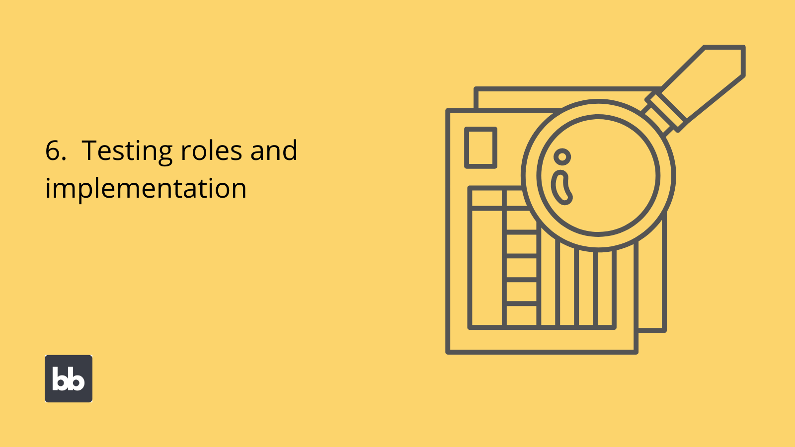 Testing roles and implementing RBAC